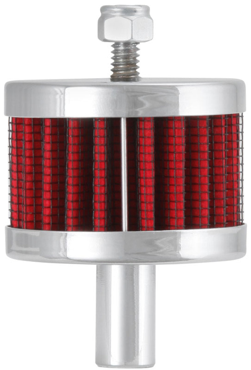 K&N Steel Base Crankcase Vent Filter 0.5in Vent OD x 2in OD x 1.5in Height 62-1100