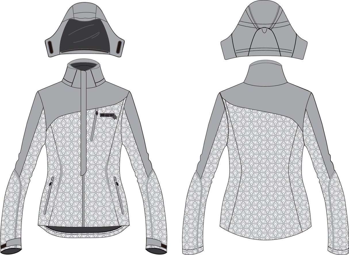 DSG Malea Softshell Jacket White Snowflake 2x 98918