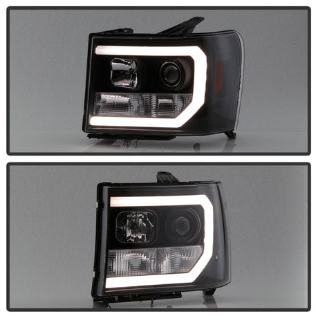 Spyder GMC Sierra 1500/2500/3500 07-13 V2 Projector Headlights- Black PRO-YD-GS07V2-LBDRL-BK 5083630