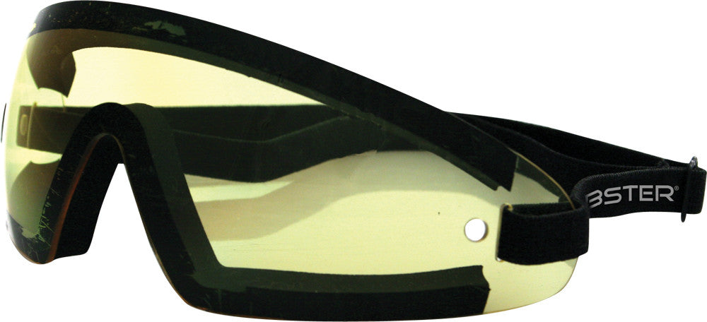 BOBSTER Wrap Around Sunglasses Black W/Yellow Lens BW201Y