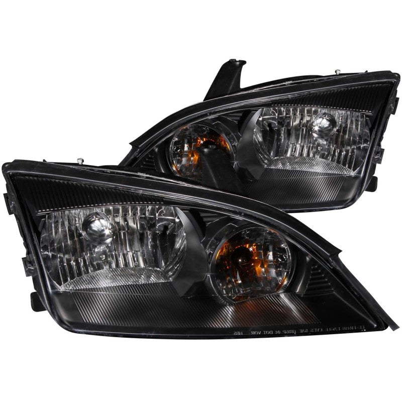 ANZO 2005-2007 Ford Focus Crystal Headlights Black 121229