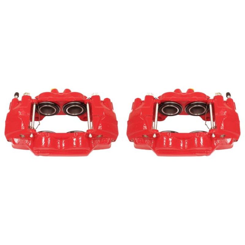 Power Stop 03-09 Toyota 4Runner Front Red Calipers w/o Brackets - Pair S2984
