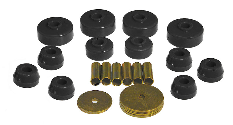 Prothane 79-88 Toyota Truck 4wd Body Mount Kit - Black 18-101-BL
