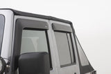 AVS 07-18 Jeep Wrangler Unlimited Ventvisor & Aeroskin Deflector Combo Kit - Matte Black 56034060