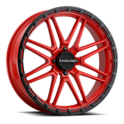 RACELINE Krank Xl Wheel 18x7 4/156 3.5+3.5 (0mm) Blk/Red A11R-87056-00