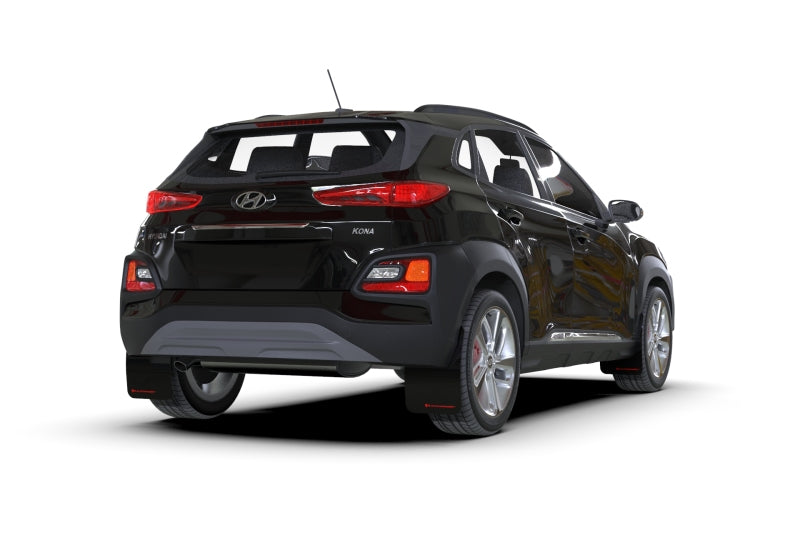 Rally Armor 18-22 Hyundai Kona Black UR Mud Flap w/ Grey Logo MF63-UR-BLK/GRY