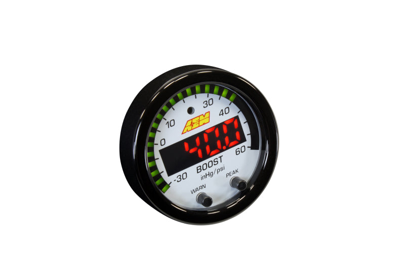AEM X-Series Boost Pressure -30inHg 60psi Gauge Kit 30-0308