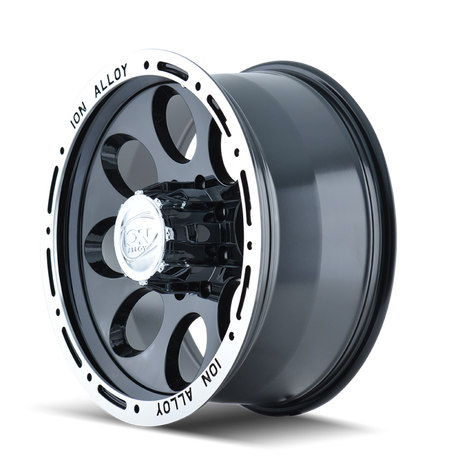 ION Type 174 15x8 / 5x139.7 BP / -27mm Offset / 108mm Hub Black/Machined Wheel 174-5885B