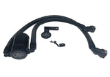 J&L 11-17 Ford F-150 5.0L / 11-14 Ford F-150 6.2L Driver Side Oil Separator 3.0- Black Anodized 3016D-B