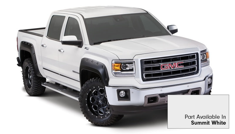 Bushwacker 19-21 Chevrolet Silverado 1500 Pocket Style Flares 4pc - Summit White 40927-14
