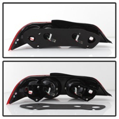 Spyder Acura RSX 02-04 LED Tail Lights Red Clear ALT-YD-ARSX02-LED-RC 5000385