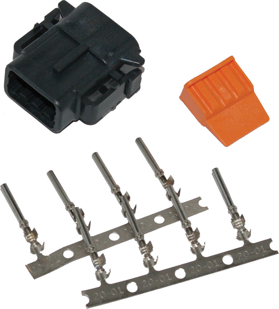 NAMZ CUSTOM CYCLEDeutsch Dtm 8-Pin Black Plug W/8 Trmnls/Wdglck Hd74118-98bkMDP-8B