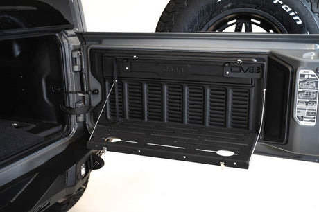 DV8 Jeep JL Tailgate Mounted Table (Trail Table) - Black TTJL-01