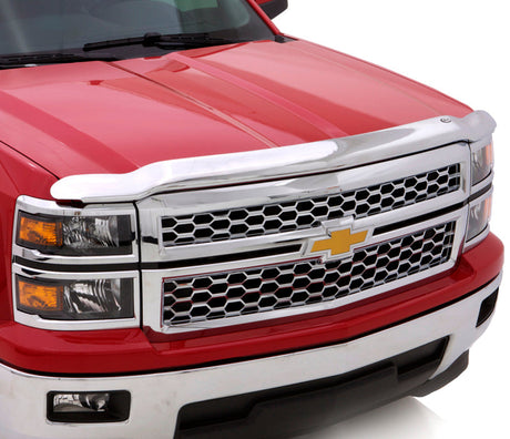 AVS 10-12 Ford Fusion Aeroskin Low Profile Hood Shield - Chrome 620013