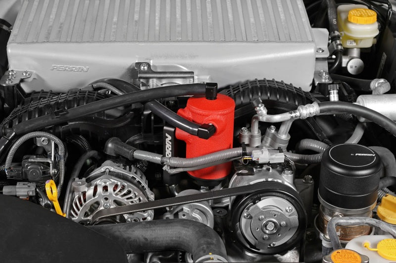 Perrin 22-23 Subaru WRX Air Oil Separator - Red PSP-ENG-611RD