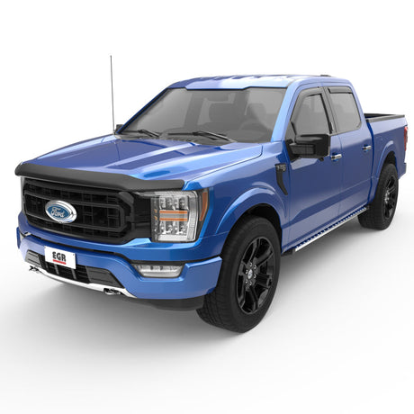 EGR 15+ Ford F150 Crew Cab In-Channel Window Visors - Set of 4 - Matte (573495) 573495