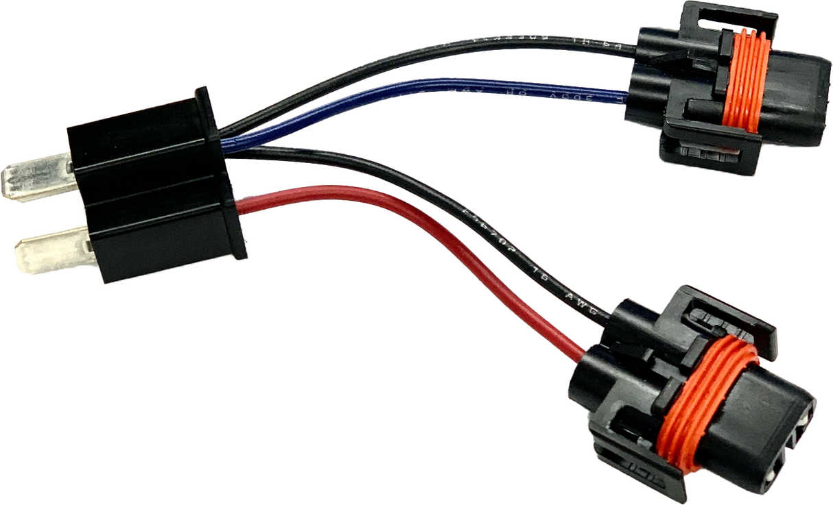 NAMZ CUSTOM CYCLEHeadlight Adapter Pigtail W/Female H9/H11-Male H4 ConnNHAP-02