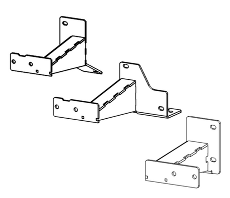 Go Rhino 14-23 Toyota 4Runner(Excl Nightshade/TRD) Dominator Xtreme Frame Slider Mounting Brackets FSD4425TK
