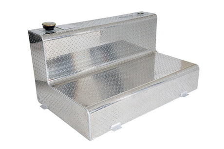 Deezee Universal Tanks - Auxiliary L-Shape Brite-Tread Aluminum (80 Gal) DZ 91767X