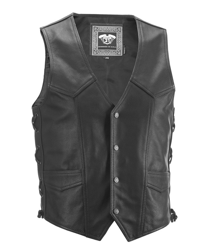 HIGHWAY 21 Six Shooter Vest Black 2x #6049 489-1070~6