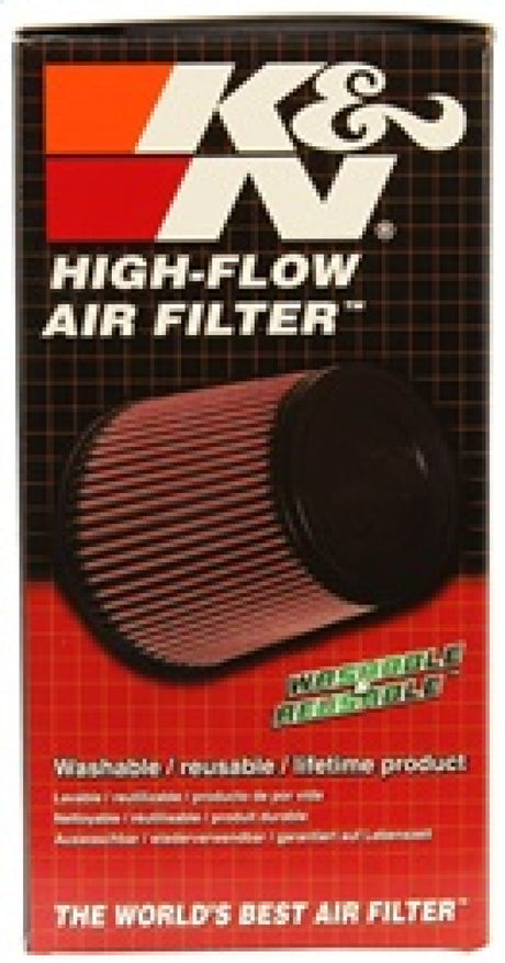 K&N Universal Chrome Oval Tapered Air Filter - 2in Flg ID x 4in OS L 3in OS W x 2.75in H RC-1824