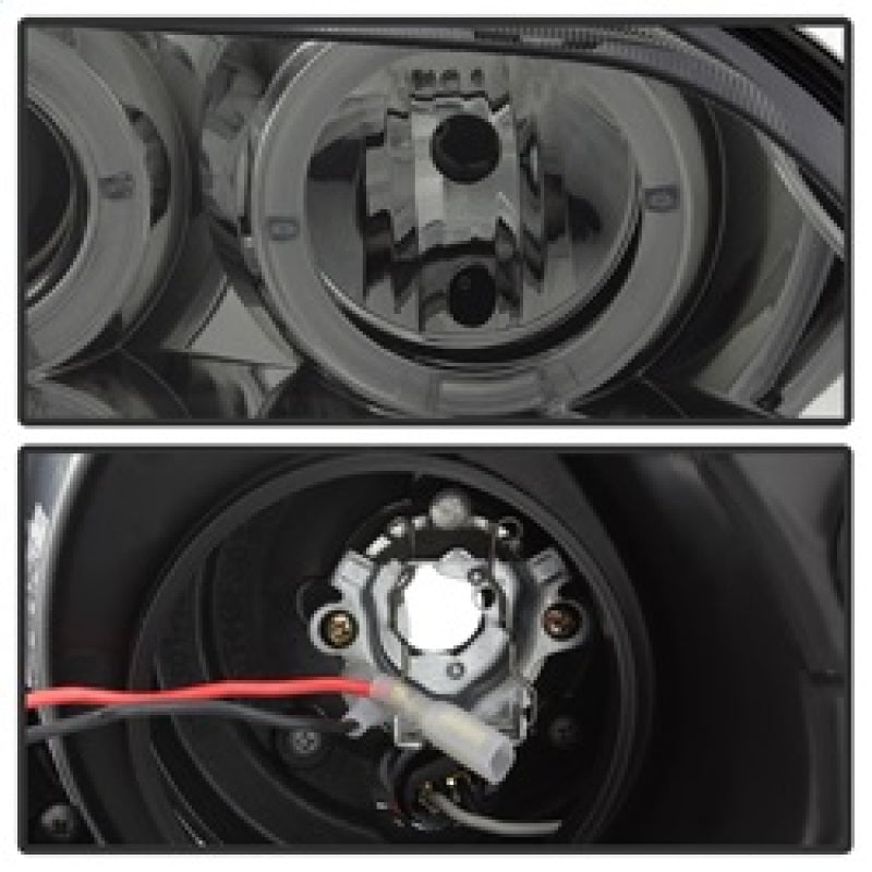 Spyder BMW Z3 96-02 Projector Headlights LED Halo Smoke High H1 Low H1 PRO-YD-BMWZ396-HL-SM 5009104