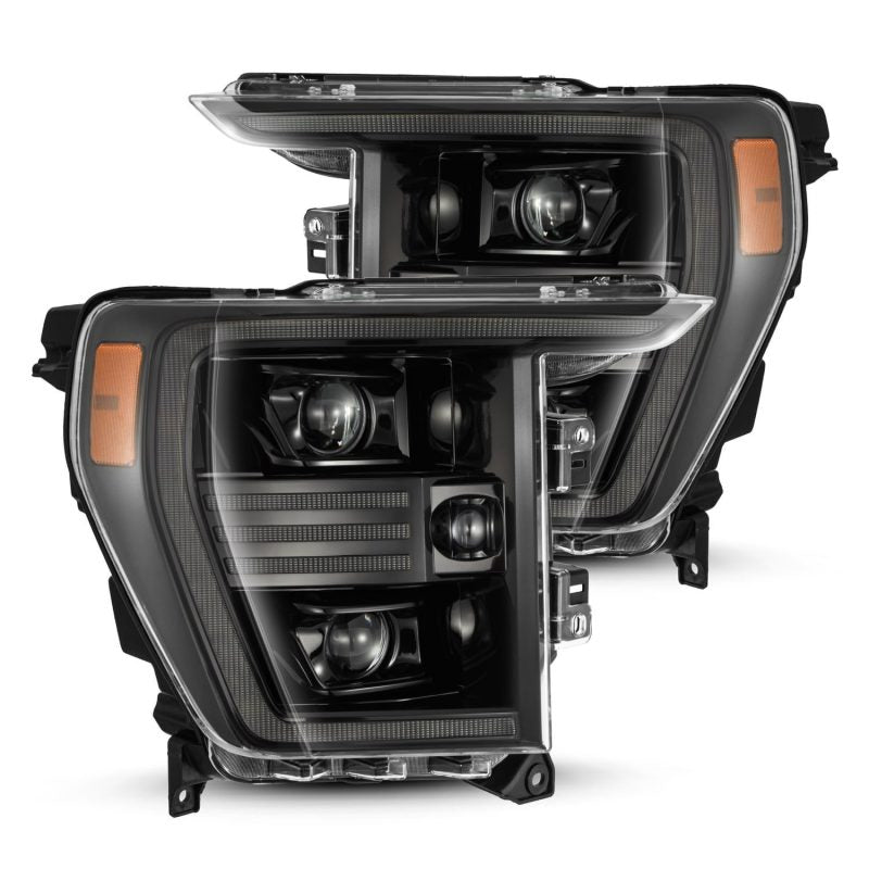 AlphaRex 21-22 Ford F150 PRO-Series Projector headlights Alpha-Black w/Activ Light/Seq Signal 880294