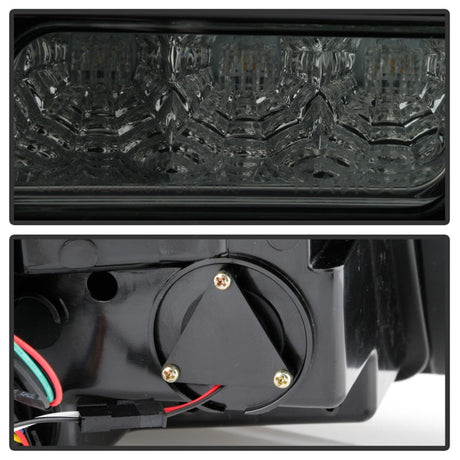 Spyder 10-12 Ford Mustang Light Bar Seq Turn Signal LED Tail Lights - Smoke ALT-YD-FM10-LED-SM 5085115