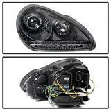 Spyder Porsche Cayenne 03-06 Projector Xenon/HID Model- DRL LED Blk PRO-YD-PCAY03-HID-DRL-BK 5080967