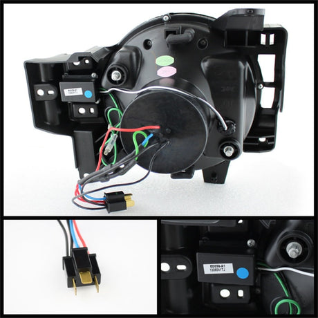 Spyder Toyota FJ Cruiser 07-14 Projector Halogen Model- 3D DRL LED Blk PRO-YD-TFJ07-3DDRL-BK 5075314