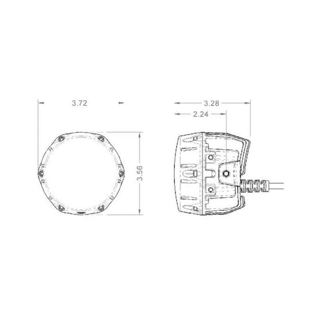ARB NACHO Quatro Combo 4in. Offroad LED Light - Pair PM411