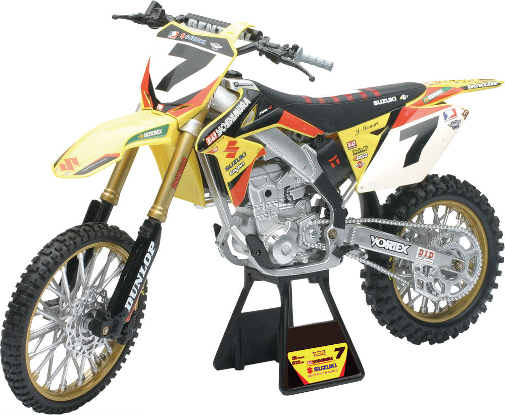 NEW-RAYReplica 1:6 Race Bike Suzuki Rm-Z450 Yellow(Stewart)49483