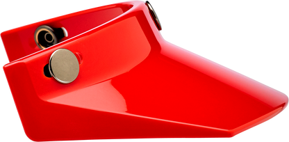 BILTWELL Moto 3-Snap Visor - Red 2002-563