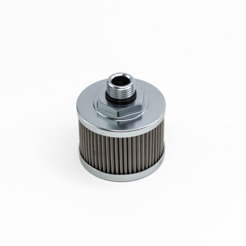 DeatschWerks Stainless Steel 8AN 100 Micron Universal Fuel Pump Pre-Filter 08-01-8100