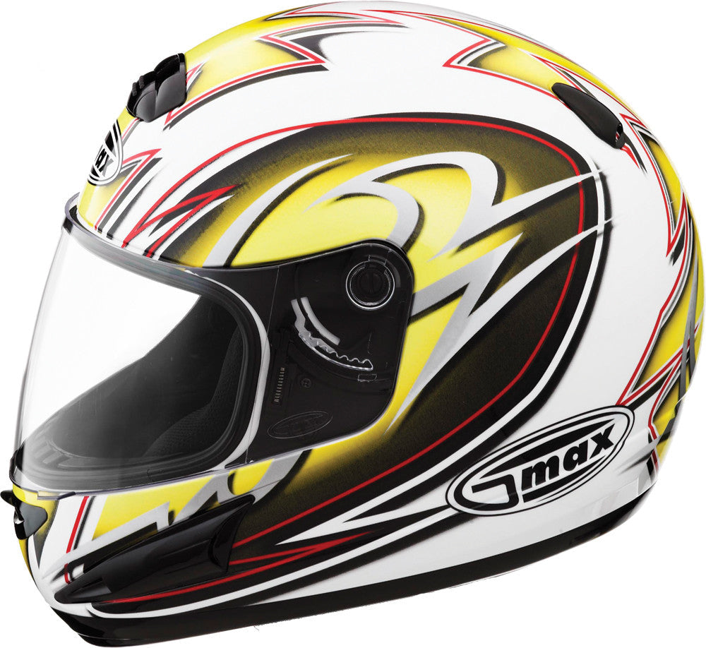 GMAX Gm-38 Full Face White/Yellow/Black/Silver Xs G738233M