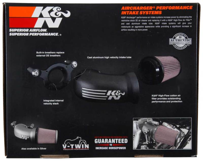 K&N 01-17 Harley Davidson Softail / Dyna FI Performance Air Intake System 57-1137