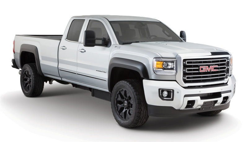 Bushwacker 15-18 GMC Sierra 2500 HD Extend-A-Fender Style Flares 4pc 78.8/97.6in Bed - Black 40966-02