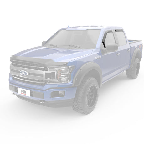 EGR 15+ Ford F150 Super Cab In-Channel Window Visors - Set of 4 (573471) 573471