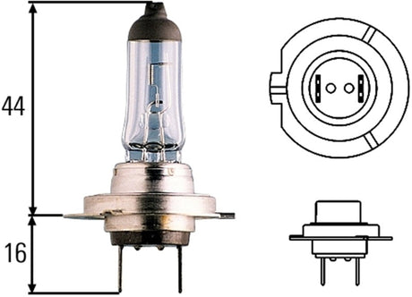 Hella Optilux H7 12V/55W XY Xenon Yellow Bulb LAH71070702