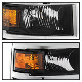 xTune 14-15 Chevy Silverado 1500 (New Body) OEM Style Headlights w/Trim - Blk (HD-JH-CS14-CC-BK) 9042447