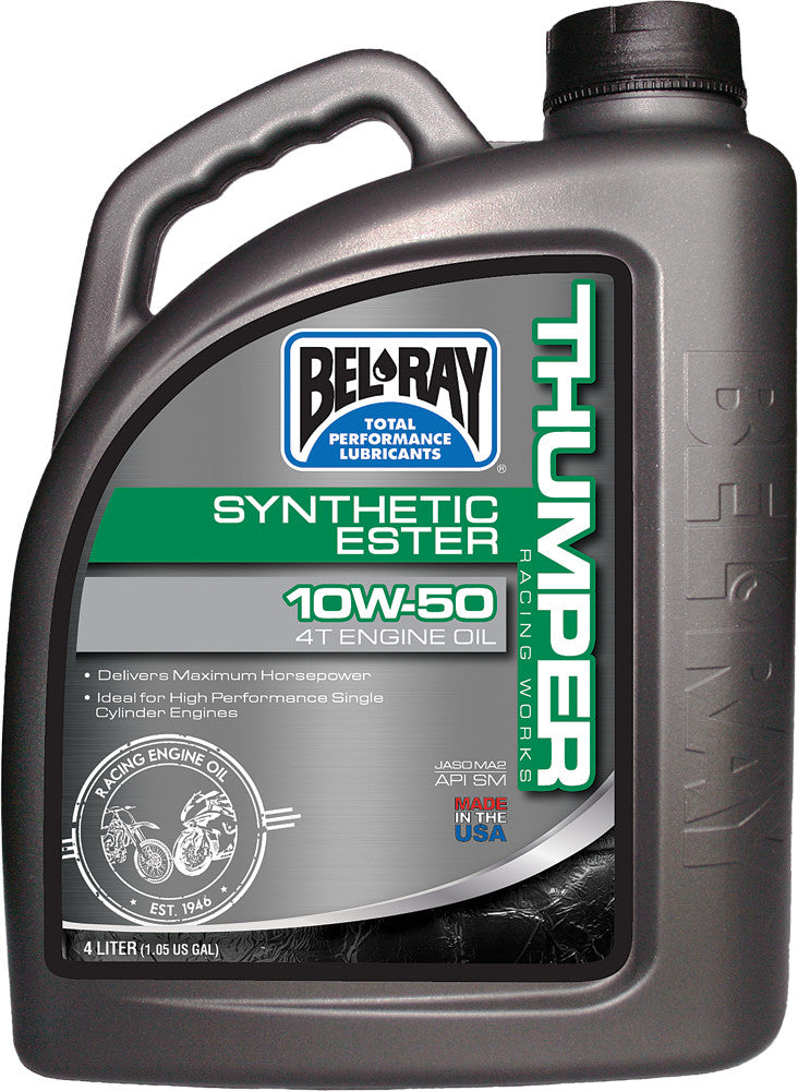 BEL-RAY Thumper Synthetic Ester 4t Engine Oil 10w-50 4l 99550-B4LW