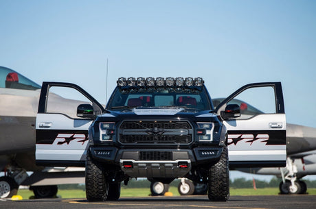 KC HiLiTES 17-18 Ford Raptor 57in. Pro6 Gravity LED 9-Light 180w Combo Beam Overhead Light Bar Sys 91333