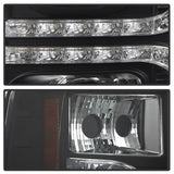 Spyder Chevy Silverado 1500 07-13 V2 Projector Headlights - LED DRL - Black PRO-YD-CS07V2-DRL-BK 5083524
