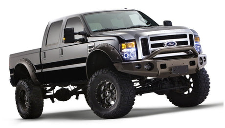 Bushwacker 08-10 Ford F-250 Super Duty Cutout Style Flares 2pc - Black 20047-02