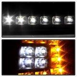 Xtune Ford F150 97-03 Crystal Headlights w/ Clear LED Corners Black HD-ON-FF15097-LED-SET-BK 5014184