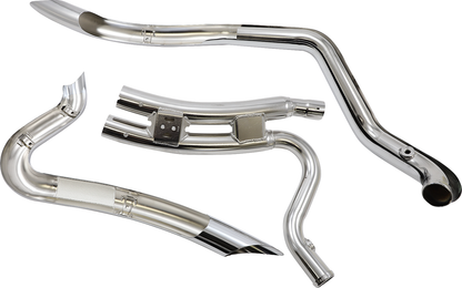 COBRA Speedster Swept Short Exhaust - Chrome - '14-'20 XL 6233