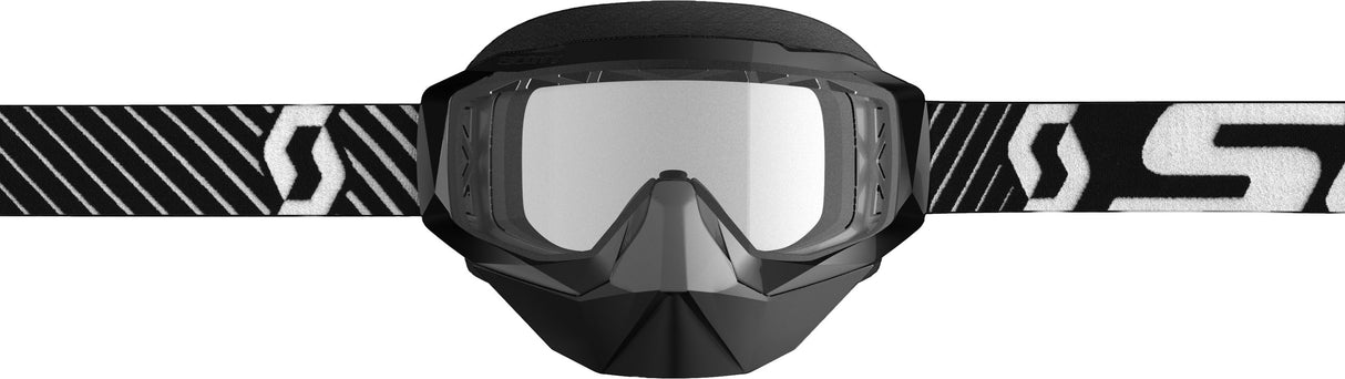 SCOTT Hustle X Snow Goggle Black/White W/Clear Lens 268196-1007043