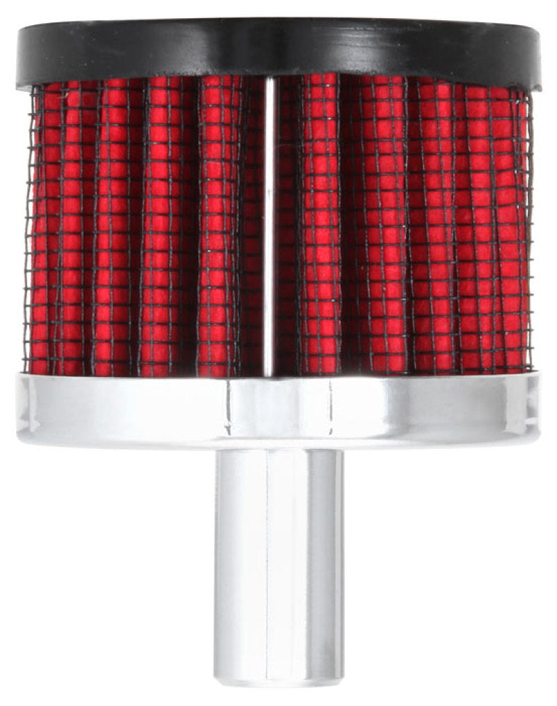 K&N Steel Base Crankcase Vent Filter .5in Vent OD x 2in OD x 1.5in Height 62-1010