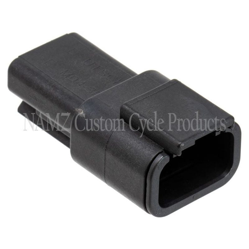 NAMZ Deutsch DTM 3-Position Receptacle w/3 Stamped Terminals & Wedgelock - Black (HD 74103-98BK) MDR-3B