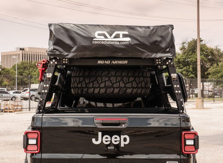 Road Armor Universal 5ft Bed TRECK Adj Bed Rack - Tex Blk (w/o Brackets) 500BRS52B